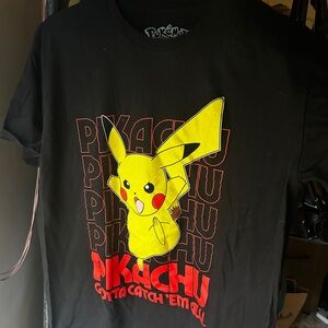 Pikachu Black Graphic T-Shirt